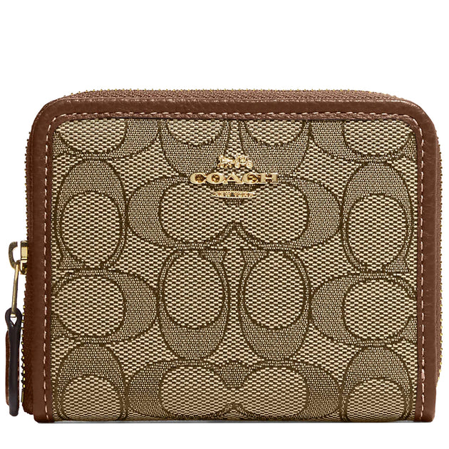 Shop COACH Monogram Jacquard & Leather Bi-Fold Wallet