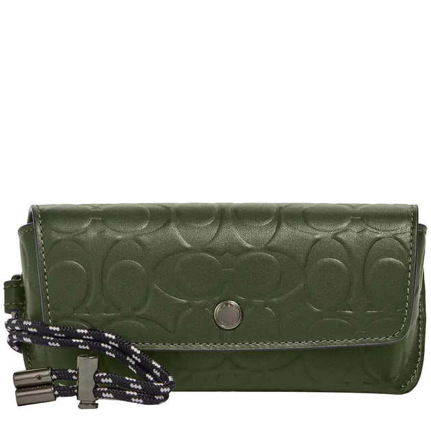 Coach Shamrock popular Turnlock Leather Large Clutch NEW