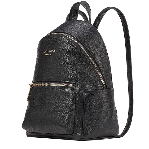 Kate spade black sale leather backpack