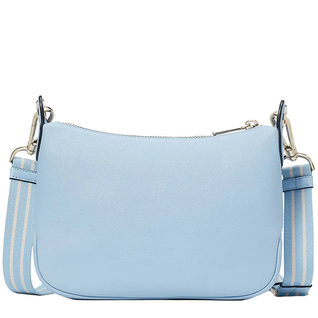 Rosie Pebbled Leather Crossbody Celeste Blue, HANDBAGS