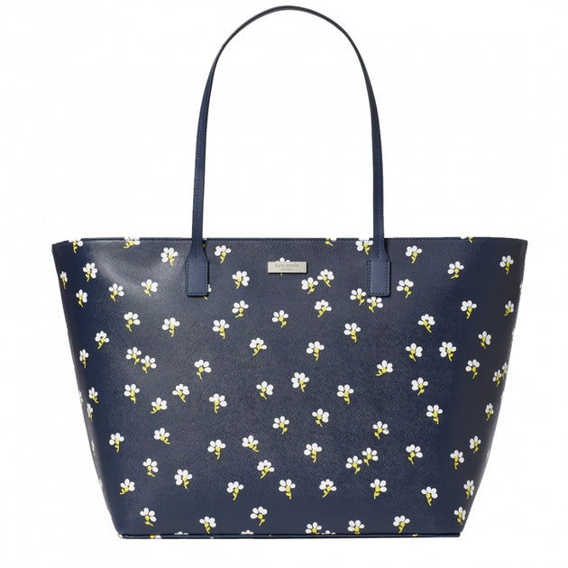 KATE SPADE SHORE STREET PICTURE hot DOT MARGARETA ZIP TOTE BLUE MULTI K6844 NWT $299