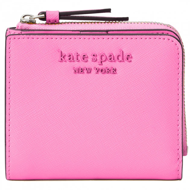 Kate Spade offers Pink Mauve Small L-Zip Bifold Wallet