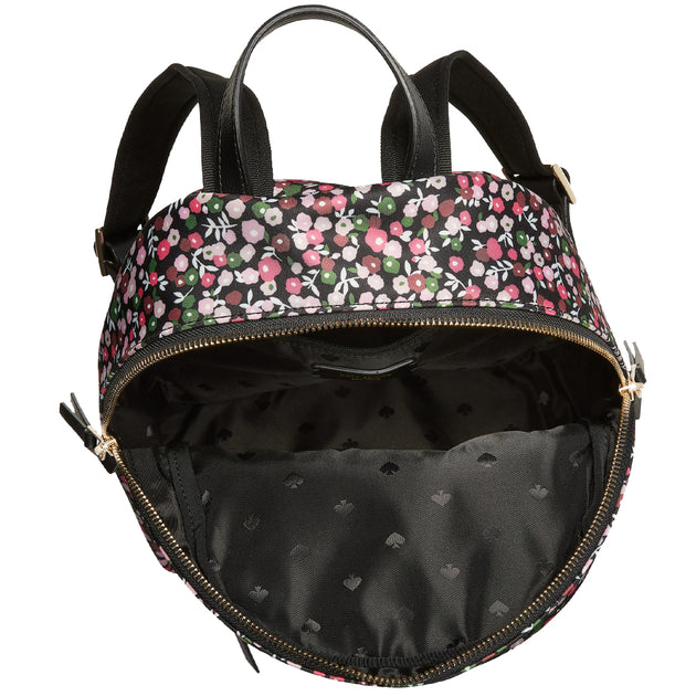 NWOT Kate good Spade Dawn Medium Floral Backpack #WKRU5913 Black w/ Flowers