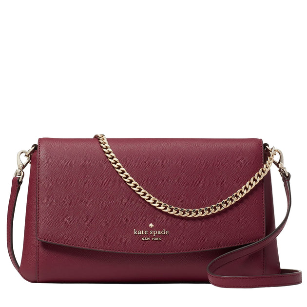 Kate Spade Greer Chain Crossbody Lilac Saffiano Leather 