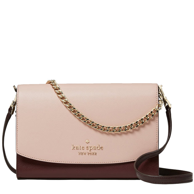 New Kate Spade Carson Saffiano Convertible Crossbody bag Pink Ruby / Dust  bag