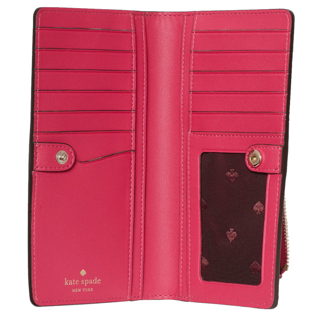 NEW purchases Kate Spade Staci Large Slim Bifold Wallet Light Rose WLR00145 $169