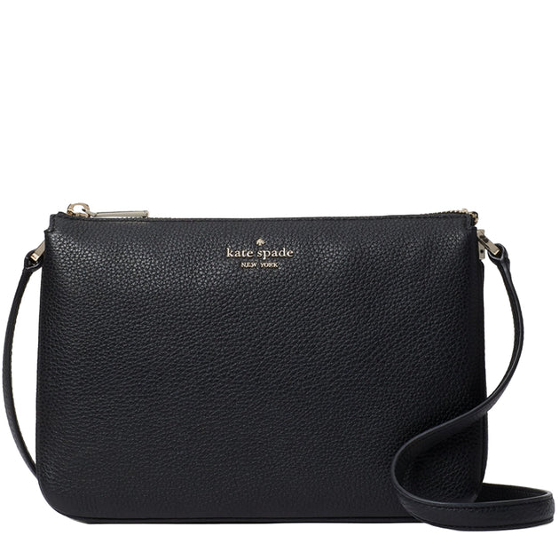 Buy Kate Spade Leila Triple Gusset Crossbody Bag in Black wkr00448