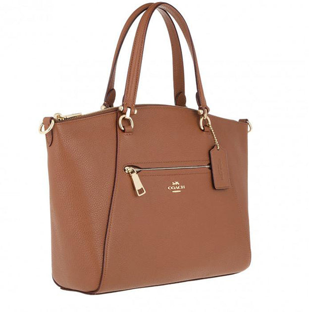 Coach prairie satchel on sale in polished pebble leather