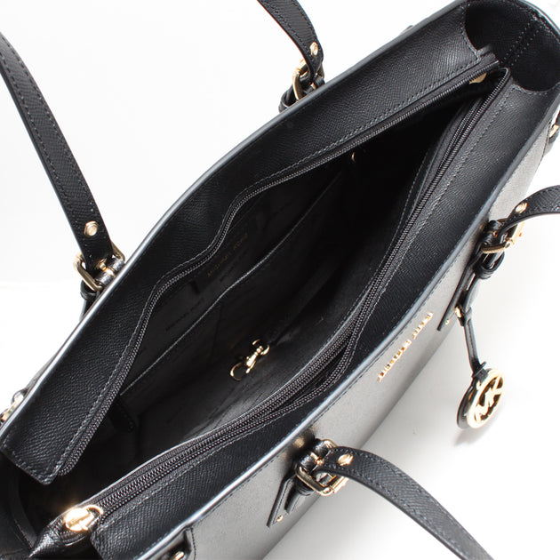 Michael Kors Voyager Medium Crossgrain Leather Tote, Shoulder Bag 100%  Authentic