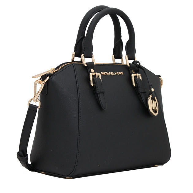 Michael michael kors ciara large saffiano leather satchel best sale