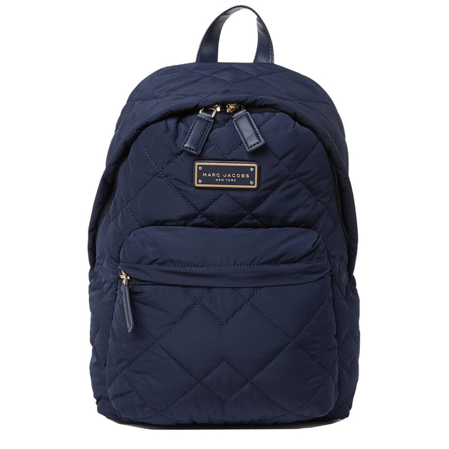 Outlet Marc Jacobs Quilted Marine Blue Nylon Backpack