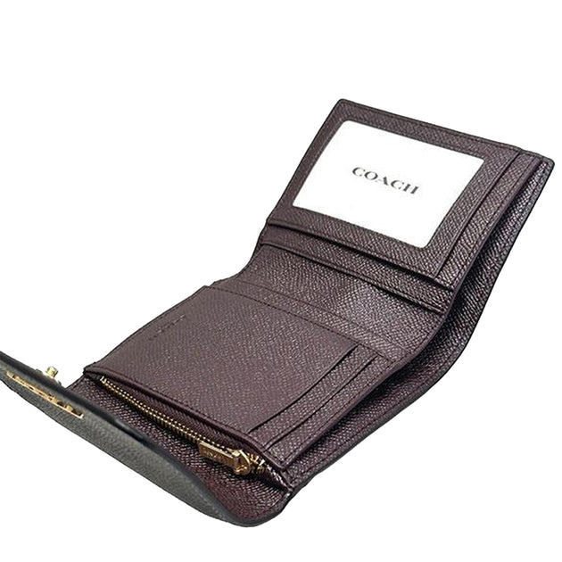 Coach trifold wallet discount black