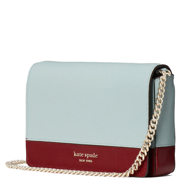 Kate Spade Spencer Chain Wallet Crossbody Bag in Cloud Mist Multi pwru –