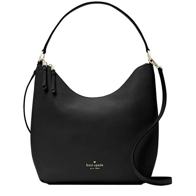 Kate Spade New York Crush Black Leather Handbag K7801BLK - Bags