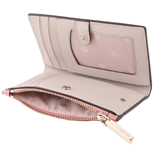 Kate Spade Spencer Small Slim Bifold Wallet In Serene Pink Pwr00280 2770