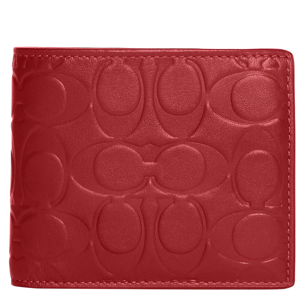 Red coach wallet on sale women's