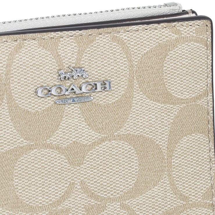 Buy Coach Bifold Wallet In Signature Canvas in Light Khaki/ Chalk CM852 Online in Singapore | PinkOrchard.com