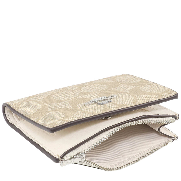 Buy Coach Bifold Wallet In Signature Canvas in Light Khaki/ Chalk CM852 Online in Singapore | PinkOrchard.com