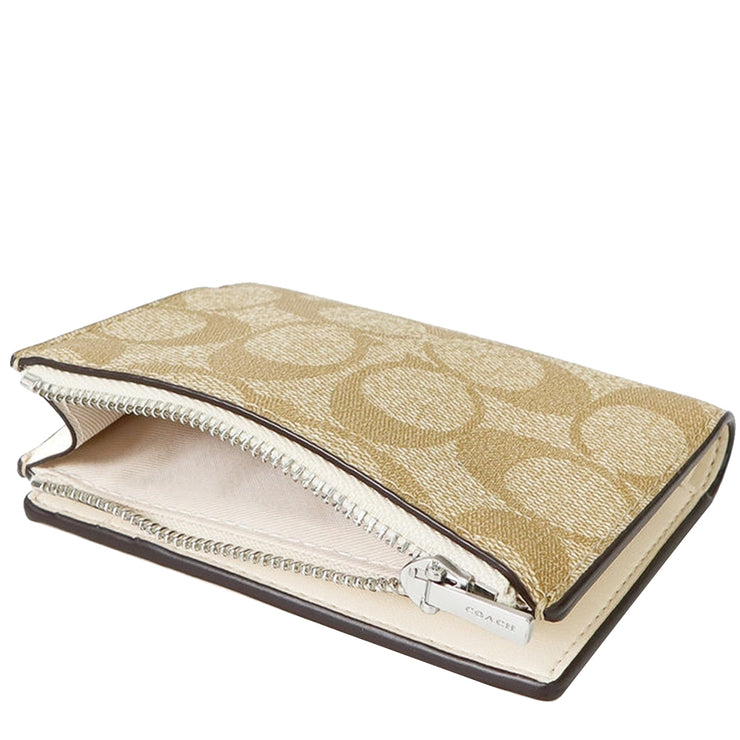 Buy Coach Bifold Wallet In Signature Canvas in Light Khaki/ Chalk CM852 Online in Singapore | PinkOrchard.com