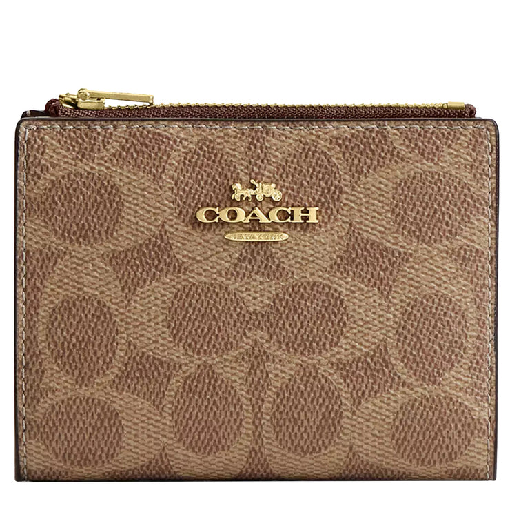 Buy Coach Bifold Wallet In Signature Canvas in Tan/ Brown CW803 Online in Singapore | PinkOrchard.com