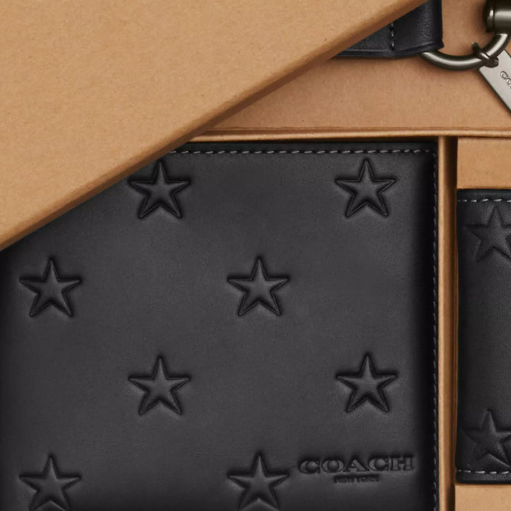 Buy Coach Boxed 3 In 1 Wallet Gift Set With Star Print in Black CW350 Online in Singapore | PinkOrchard.com