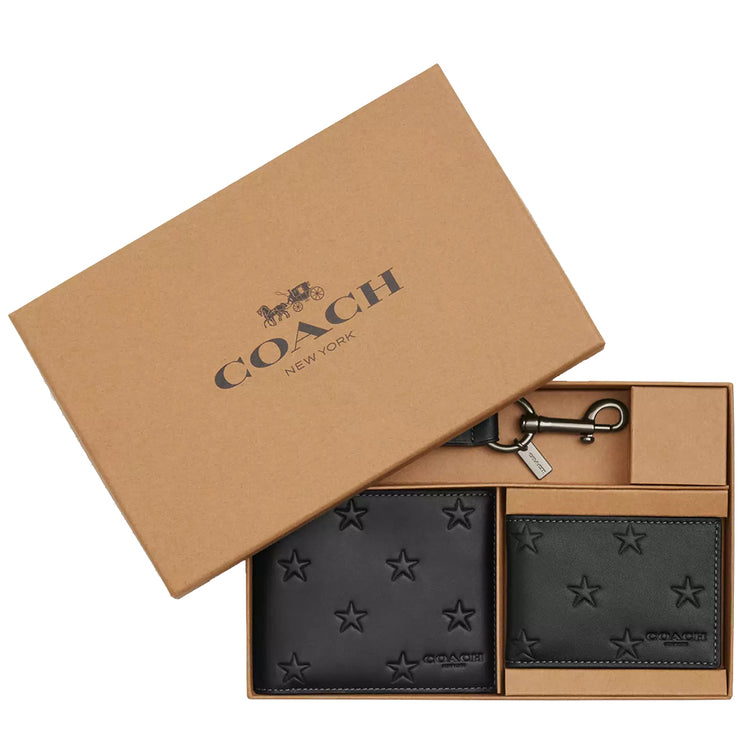 Buy Coach Boxed 3 In 1 Wallet Gift Set With Star Print in Black CW350 Online in Singapore | PinkOrchard.com