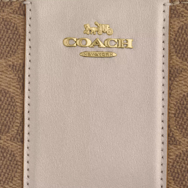 Buy Coach Boxed Long Zip Around Wallet In Signature Canvas in Tan/ Light Champagne CX178 Online in Singapore | PinkOrchard.com