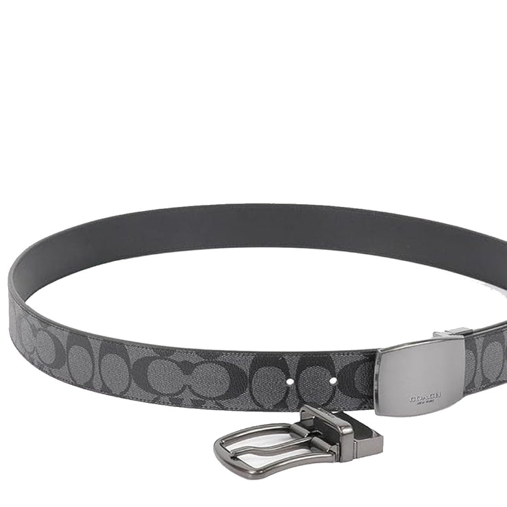 Buy Coach Boxed Plaque And Harness Buckle Cut To Size Reversible Belt, 38 Mm in Black CQ067 Online in Singapore | PinkOrchard.com