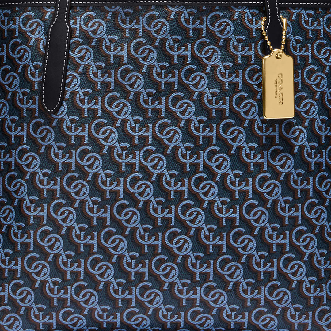 Coach City Tote buy With Coach Monogram Print