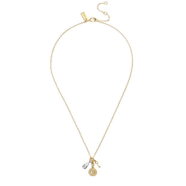 Buy Coach Coin Multi Charm Pendant Necklace in Gold/ Silver CV276 Online in Singapore | PinkOrchard.com