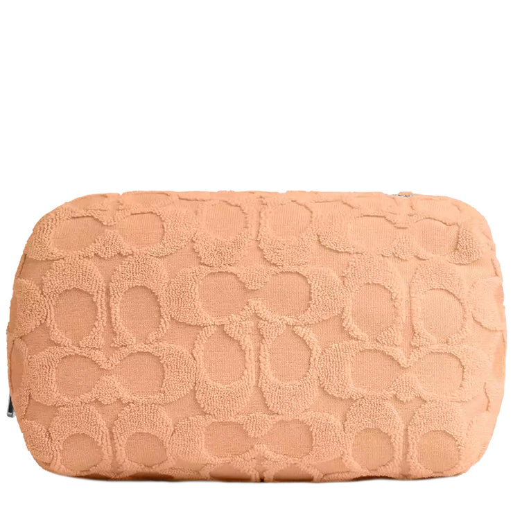 Buy Coach Cosmetic Case In Signature Terry in Faded Blush CU178 Online in Singapore | PinkOrchard.com