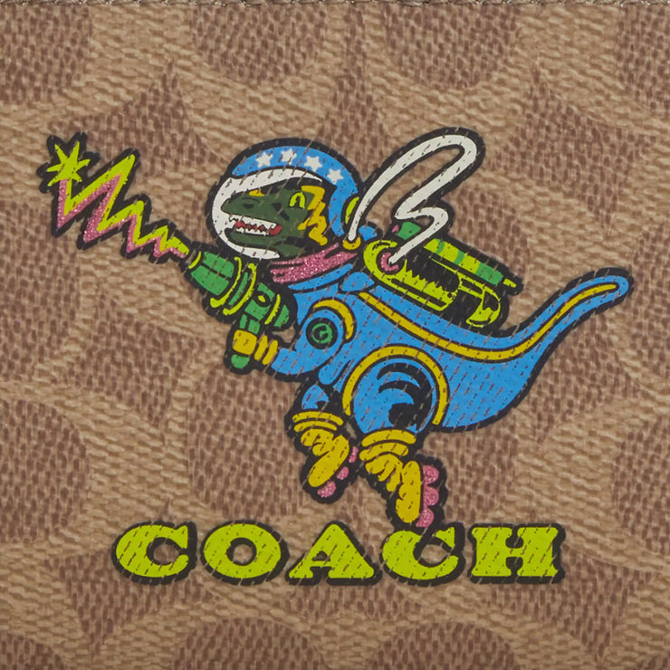 Buy Coach Cosmic Coach Snap Wallet In Signature Canvas With Rexy Print in Tan/ Multi CW463 Online in Singapore | PinkOrchard.com