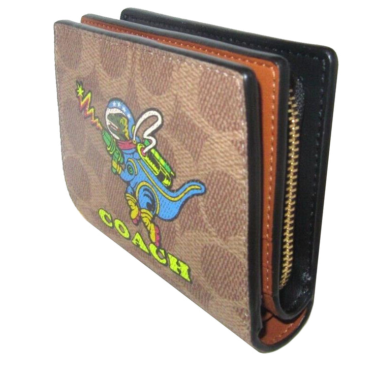 Buy Coach Cosmic Coach Snap Wallet In Signature Canvas With Rexy Print in Tan/ Multi CW463 Online in Singapore | PinkOrchard.com