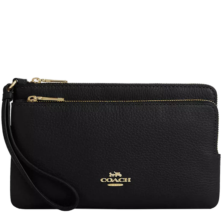 Buy Coach Double Zip Wallet in Black CU919 Online in Singapore | PinkOrchard.com