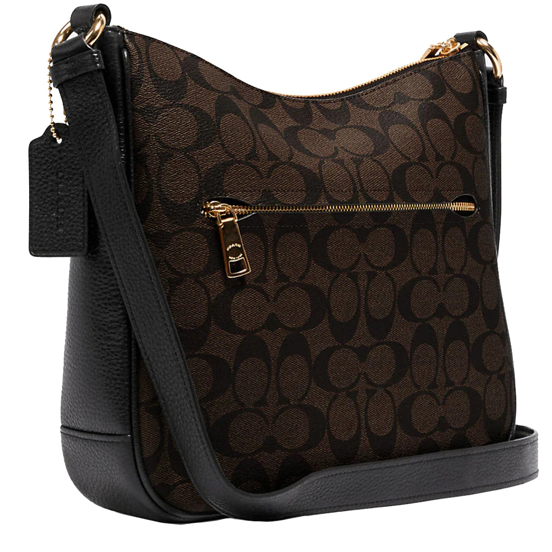 Coach Ellie File Bag In Signature Canvas in Brown/ Black C1649 ...