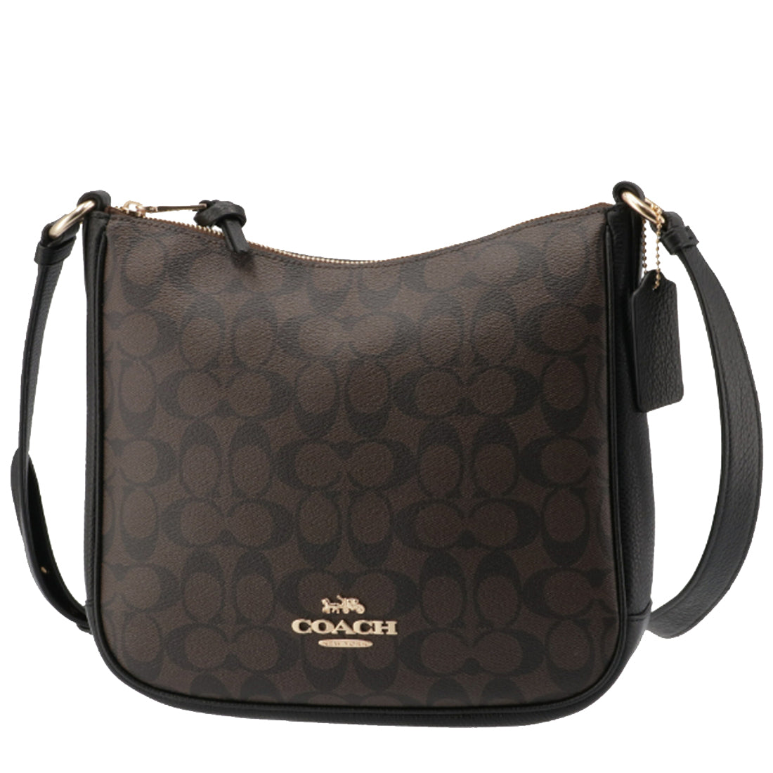 Coach Ellie File Bag In Signature Canvas in Brown/ Black C1649 ...