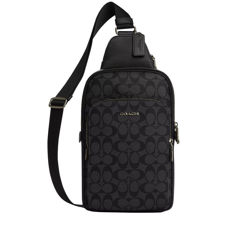 Buy Coach Ethan Pack Bag In Signature Canvas in Black/Black CO910 Online in Singapore | PinkOrchard.com