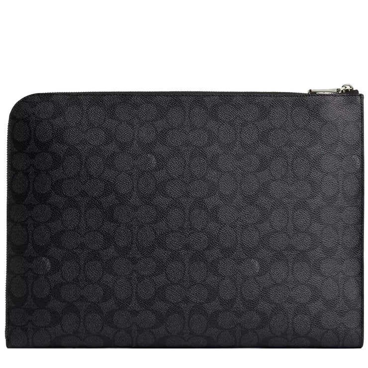 Buy Coach Ethan Portfolio Laptop Case In Signature Canvas in Charcoal/ Black CW363 Online in Singapore | PinkOrchard.com