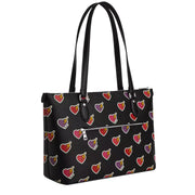 Buy Coach Gallery Tote Bag With Heart Bolt Print in Black Multi CW434 Online in Singapore | PinkOrchard.com