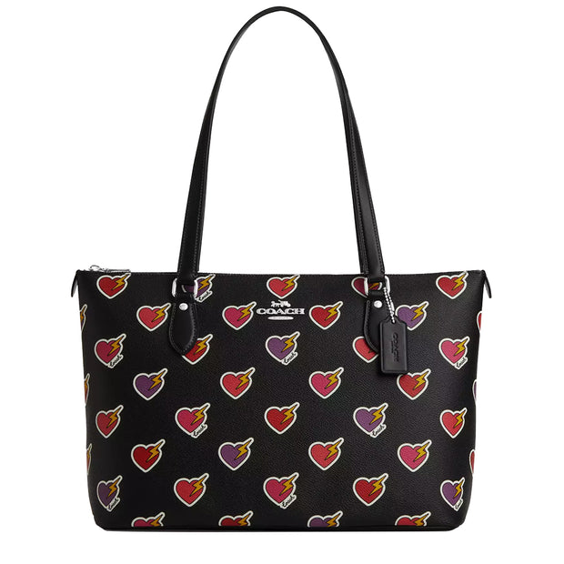 Buy Coach Gallery Tote Bag With Heart Bolt Print in Black Multi CW434 Online in Singapore | PinkOrchard.com