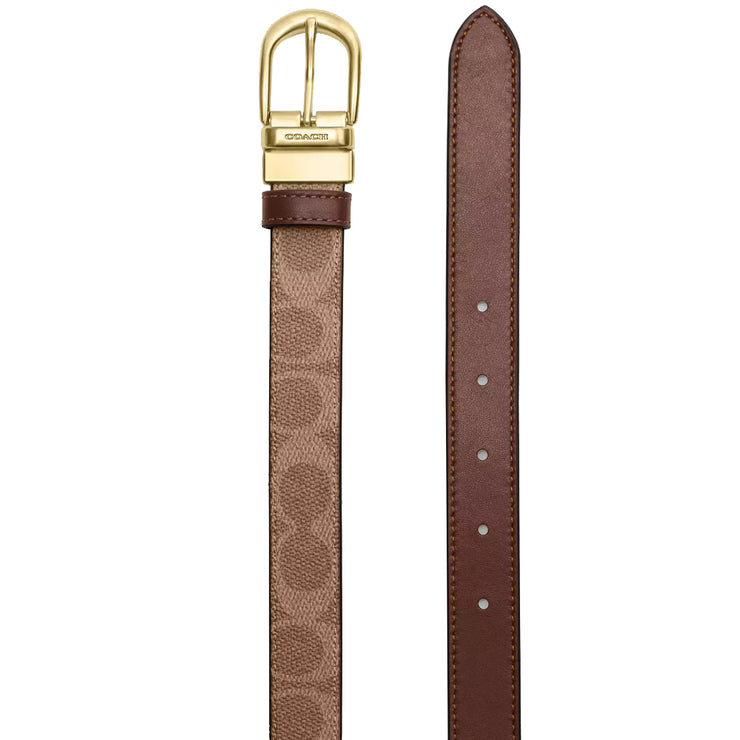 Buy Coach Harness Buckle Cut To Size Reversible Belt, 25 Mm in Tan/ Brown CX057 Online in Singapore | PinkOrchard.com