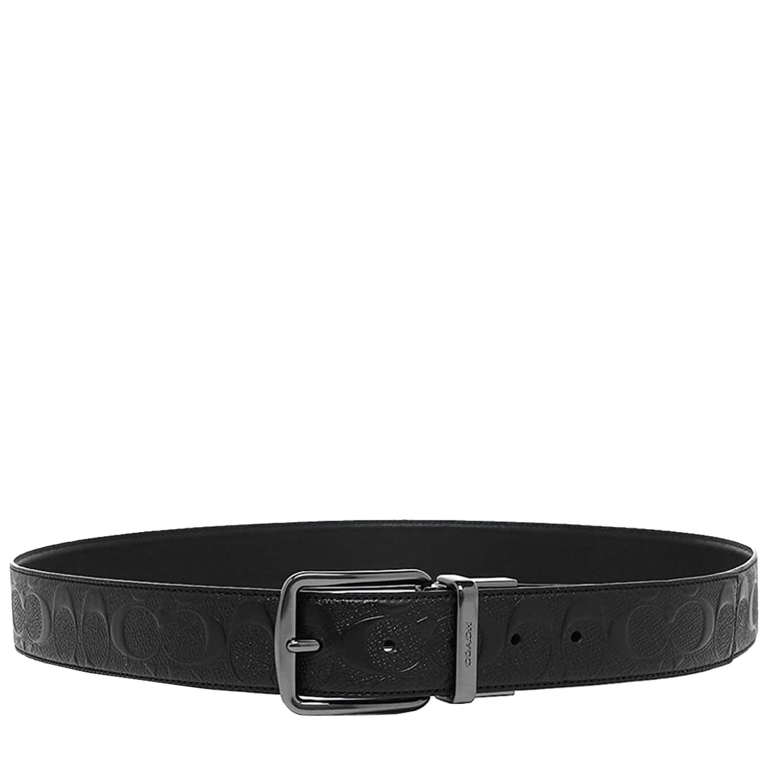 Reversible leather belt Black 32mm 1,25