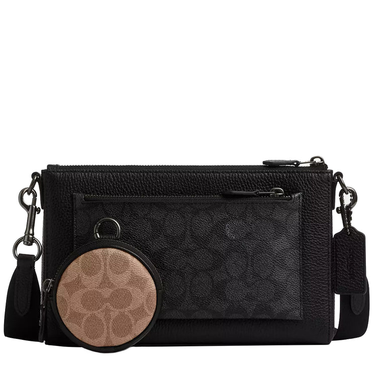 Buy Coach Holden Crossbody Bag In Blocked Signature Canvas in Charcoal/ Tan/ Black CW372 Online in Singapore | PinkOrchard.com