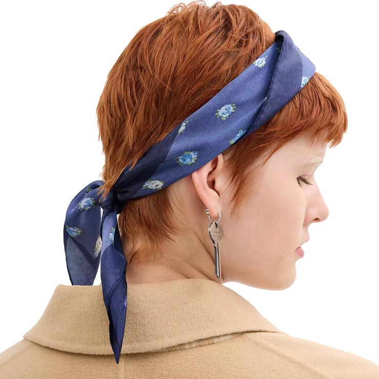 Buy Coach Horse And Carriage Tea Rose Print Silk Bandana Scarf  in True Navy C0007 Online in Singapore | PinkOrchard.com