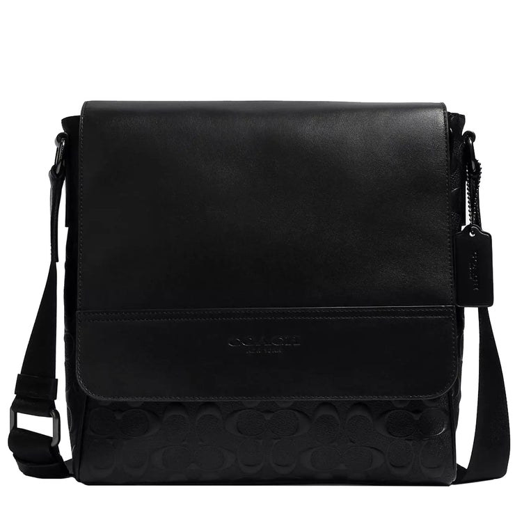 Buy Coach Houston Map Bag In Signature Leather in Black 4006 Online in Singapore | PinkOrchard.com