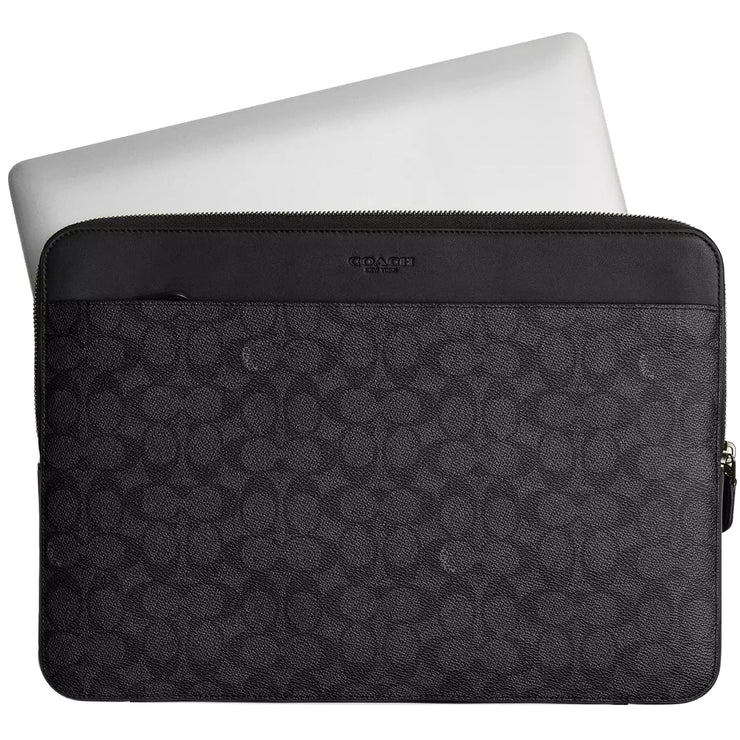 Buy Coach Laptop Case In Signature Canvas in Charcoal/ Black CW378 Online in Singapore | PinkOrchard.com