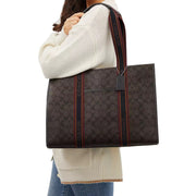 Buy Coach Large Smith Tote Bag In Signature Canvas in Brown Multi CM865 Online in Singapore | PinkOrchard.com