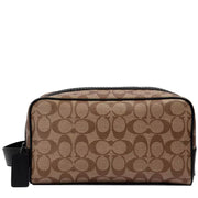 Buy Coach Large Travel Kit In Signature Canvas in Tan Black 2706 Online in Singapore | PinkOrchard.com