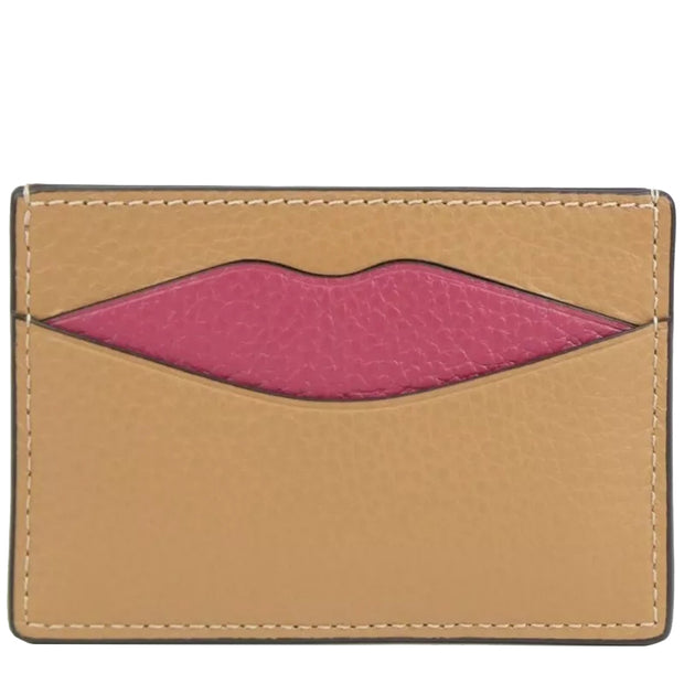 Buy Coach Lip Card Case in Latte Multi CW926 Online in Singapore | PinkOrchard.com