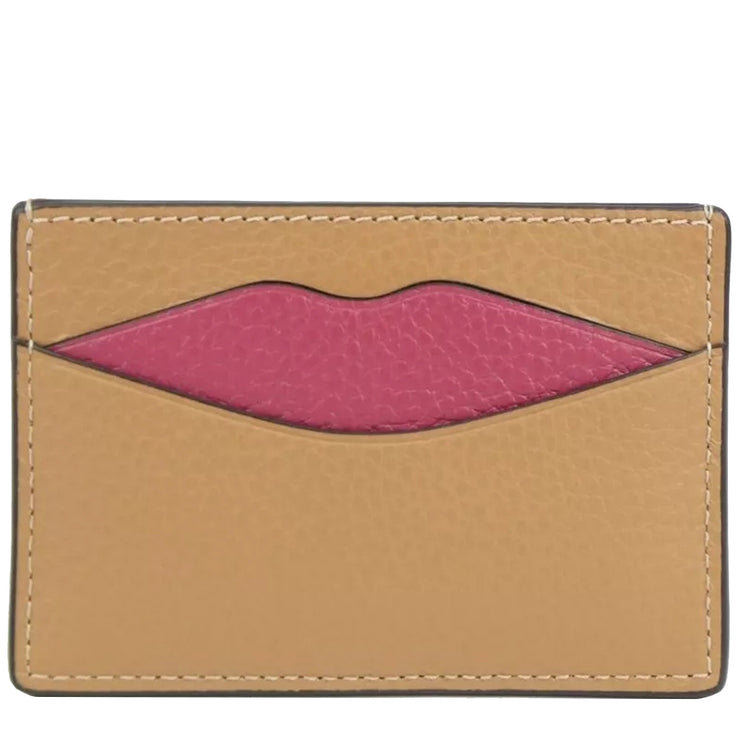 Buy Coach Lip Card Case in Latte Multi CW926 Online in Singapore | PinkOrchard.com